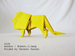 Photo Origami Lion / Author :  Robert J Lang, Folded by Tatsuto Suzuki